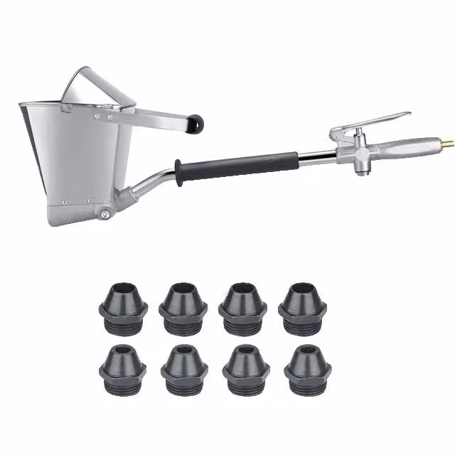 Pistola per spruzzare cemento, 2-in-1, con 4 ugelli, lunghezza 74 cm