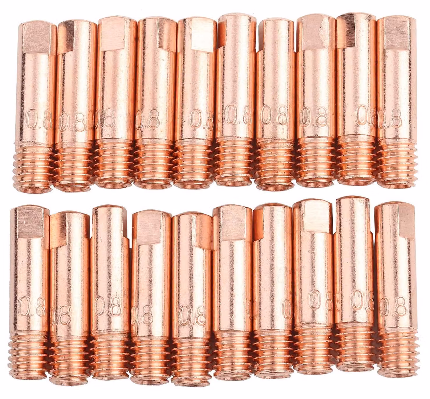 20 elettrodi di rame per torcia di saldatura MIG/MAG