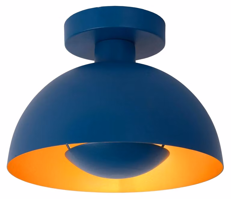 SIEMON lampada da soffitto semicircolare blu oro 1xE27 40W Lucide