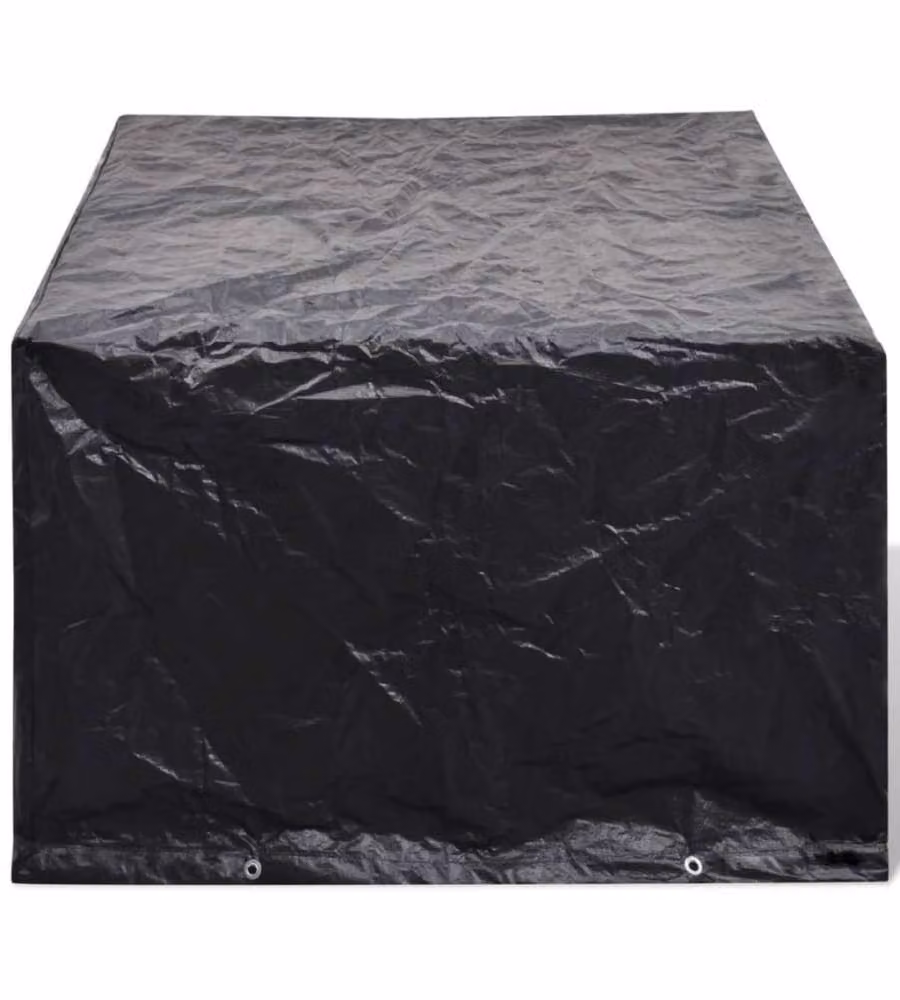 Copertura per mobili da giardino vidaXL nera con 8 occhielli L/P/H: 180 x 140 x 90 cm – 2