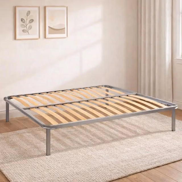 Rete letto matrimoniale Alessa di Talamo Italia, rete ortopedica in multistrato di betulla con 13 doghe, L: 160 cm, P: 200 cm, H: 34 cm