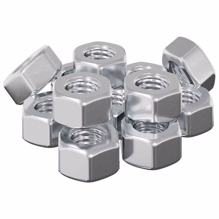 vidaXL Nuts Esagonali a Ghianda 12 pcs Argento m8 Metallo