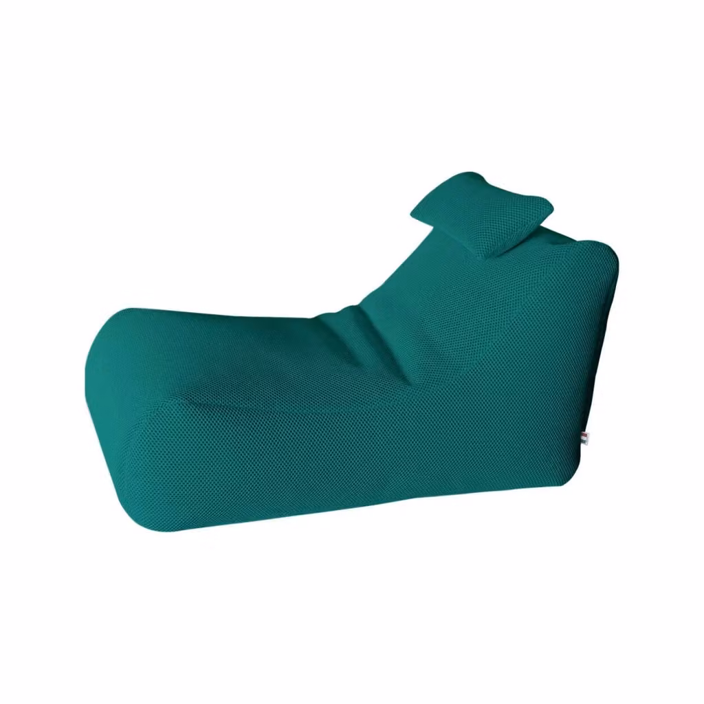 Pouf Chck Talamo Italia, Poltrona sacco e poggiapiedi multiuso, Verde, L 120 x P 70 x H 65 cm – 2