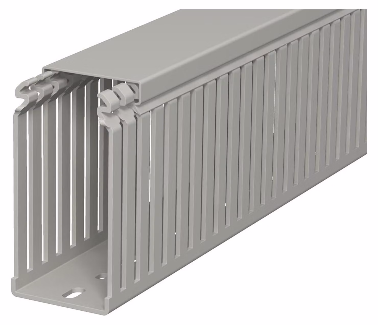 2 metri di guaina per cablaggio - Canalina per cavi a fessura 100x50mm LKV 10050