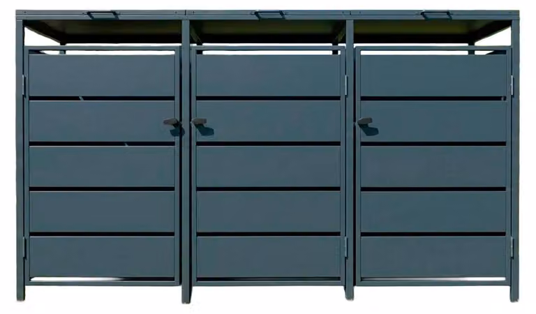 Fornorth Tettoia per bidoni della spazzatura Premium 207x82x121 cm