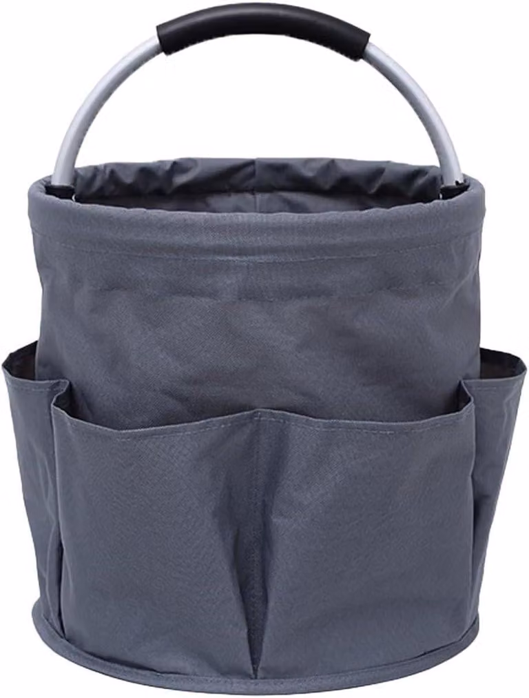 Borsa per attrezzi da giardino da 17 litri - 1 scomparto principale e 6 tasche esterne - ideale per l'uso domestico, la spesa, i picnic, la spiaggia - capacità: 17 litri