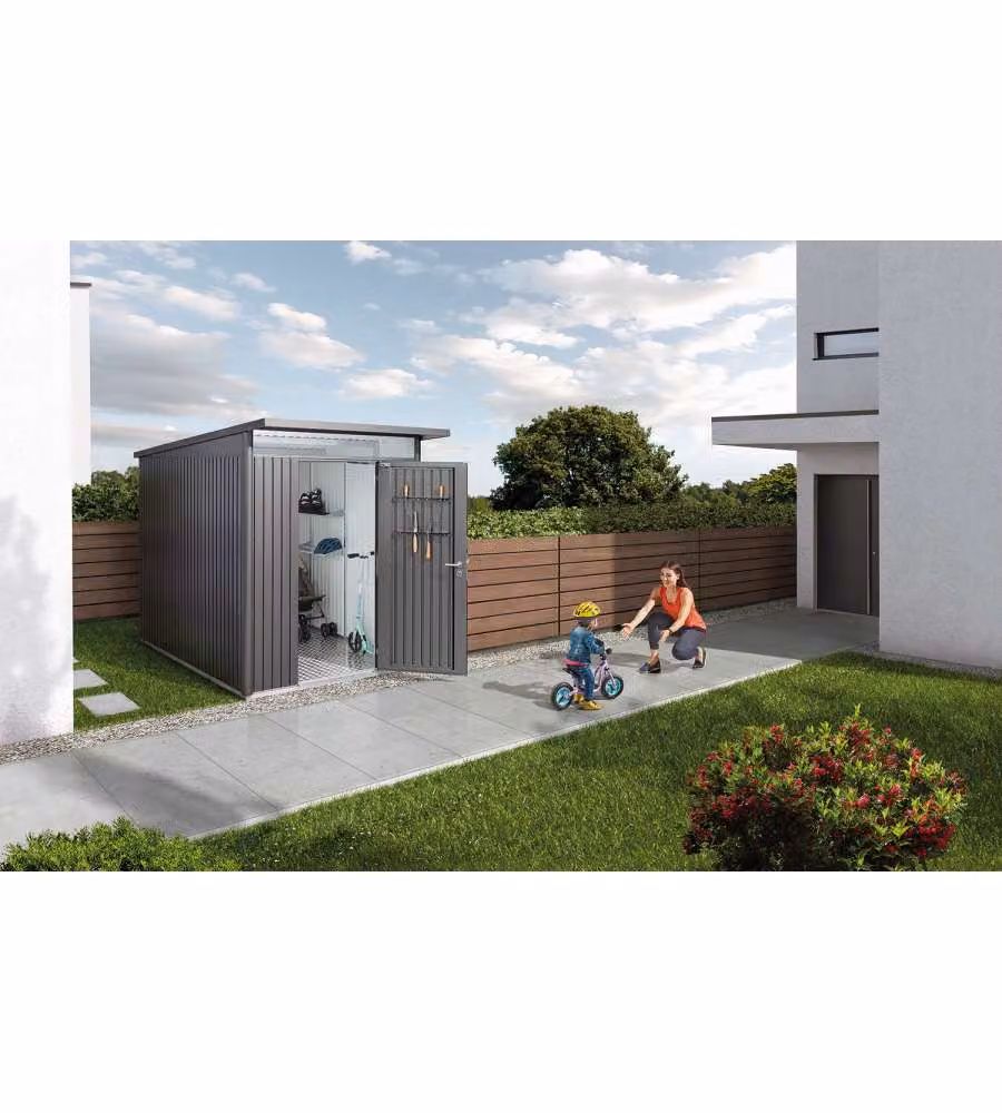 Casetta AvantGarde Misura A3 grigio scuro metallizzato con porta standard