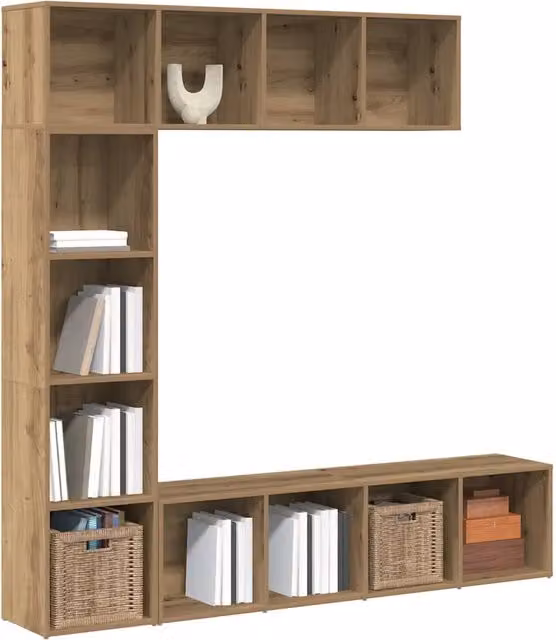 Librerie 3 pz Rovere Artigianale in Legno Multistrato 3328550