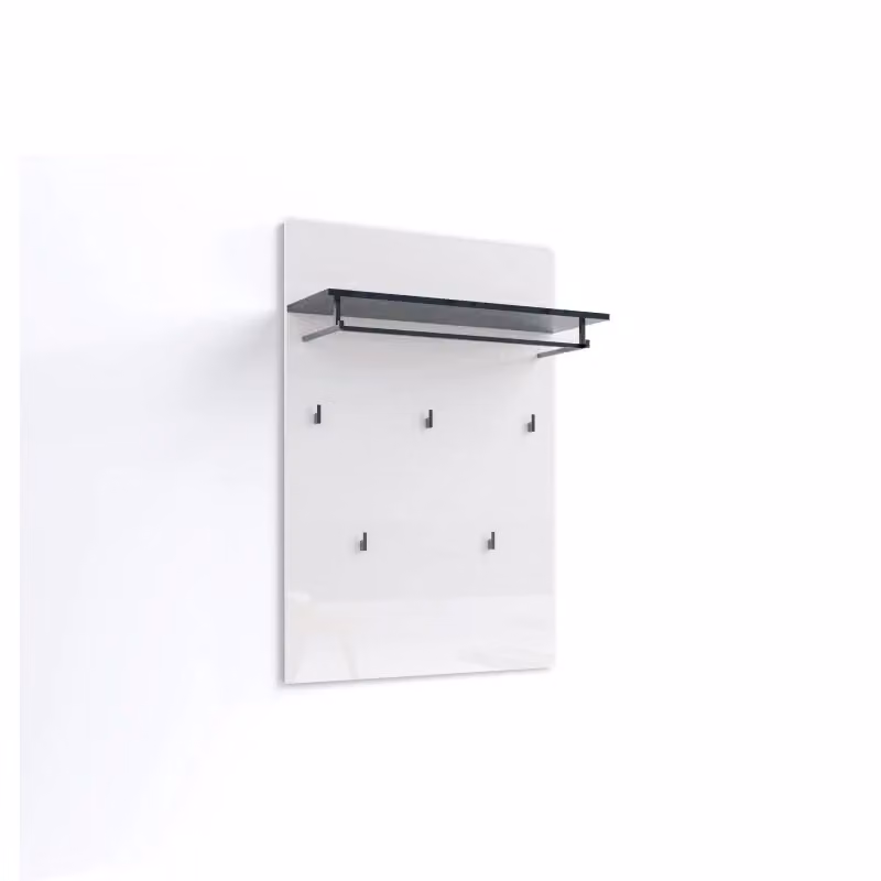 Pannello appendiabiti BOB KItaly in MDF laccato bianco con ganci distribuiti H: 195 cm, L: 136 cm, P: 3 cm – 2