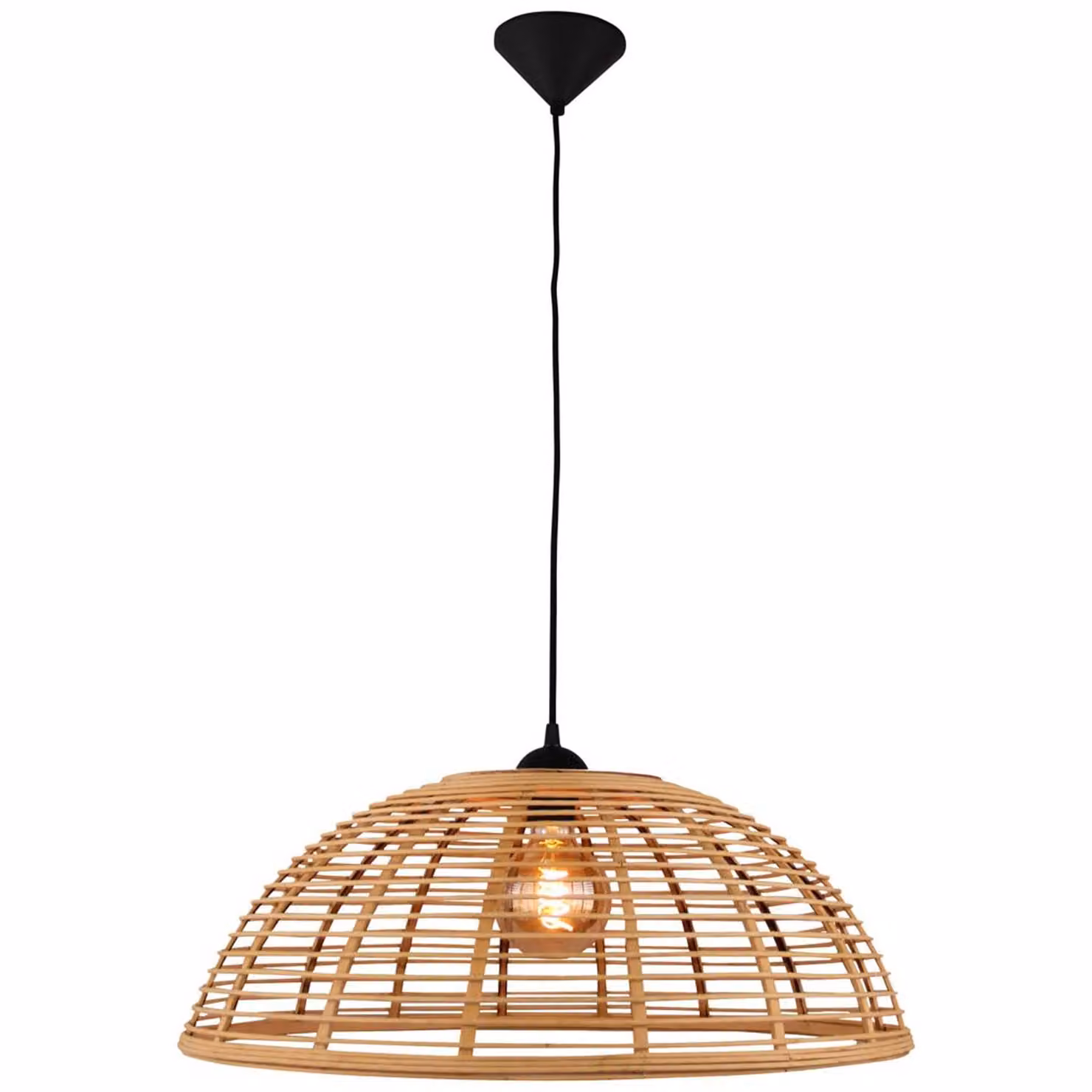 Crosstown luce a sospensione 1 luce legno/nero