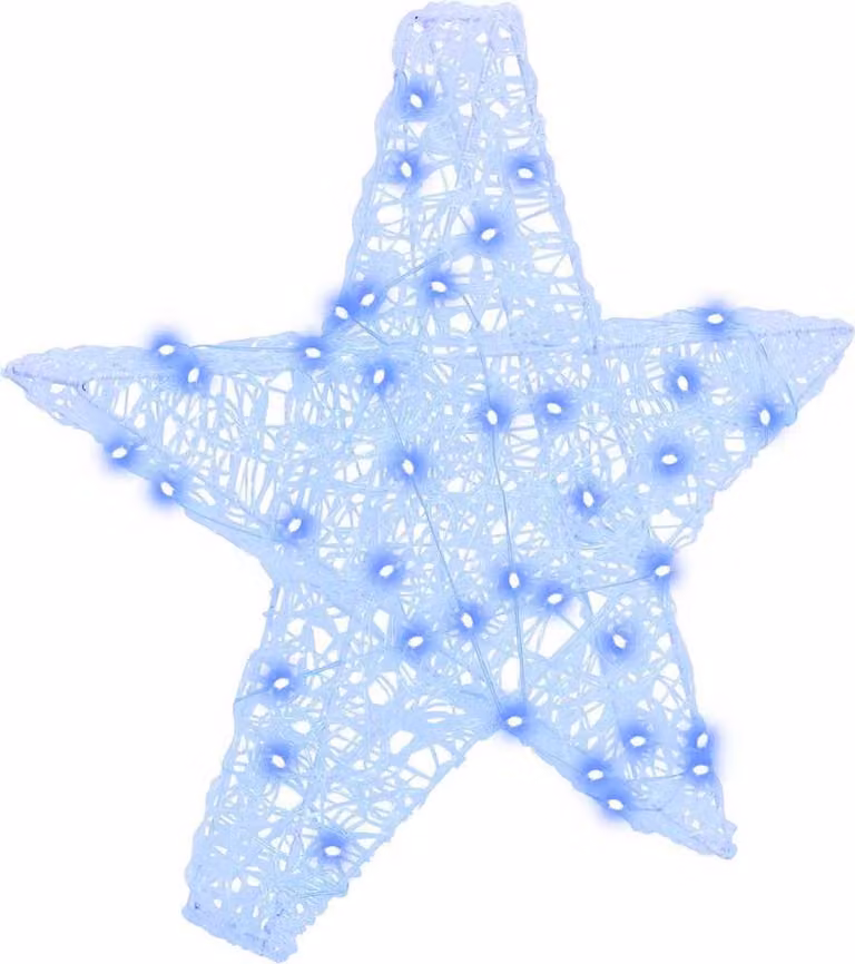 Stella 3D con 50 LED Blu 55 x 53.5 x 10 cm Acrilico