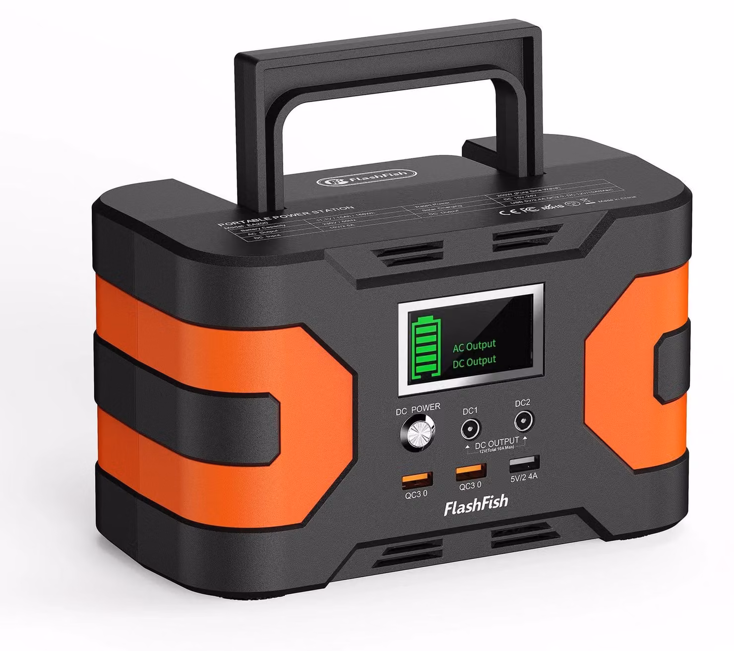 Stazione di ricarica portatile EA200 - Generatore solare da 166 Wh - 200 W, potenza di picco 400 W - Presa UE - Alimentazione di emergenza per campeggio e camper