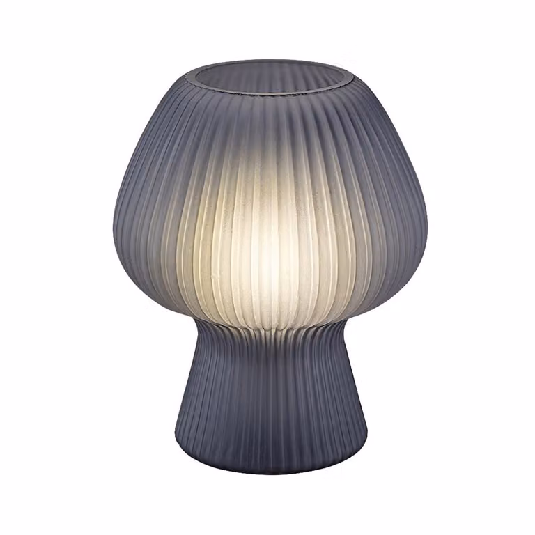 Rabalux 74024 Vinelle lampada decorativa, E14, vetro, nero-grigio, rotonda, interno, ø145mm
