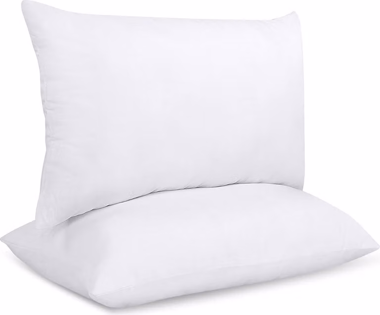 Cuscino 50x60 cm antiallergico in microfibra liscia in silicone bianco