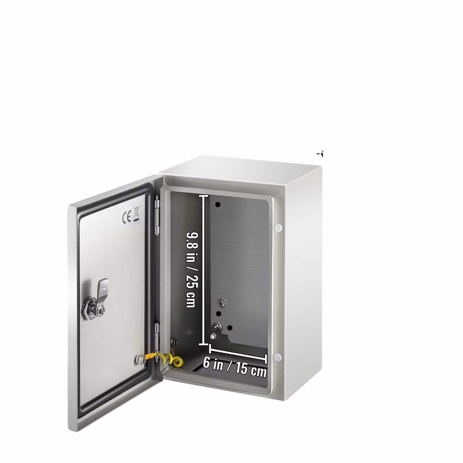 Alloggiamento elettrico, struttura in acciaio, impermeabile secondo IP66, 30 x 20 x 15 cm