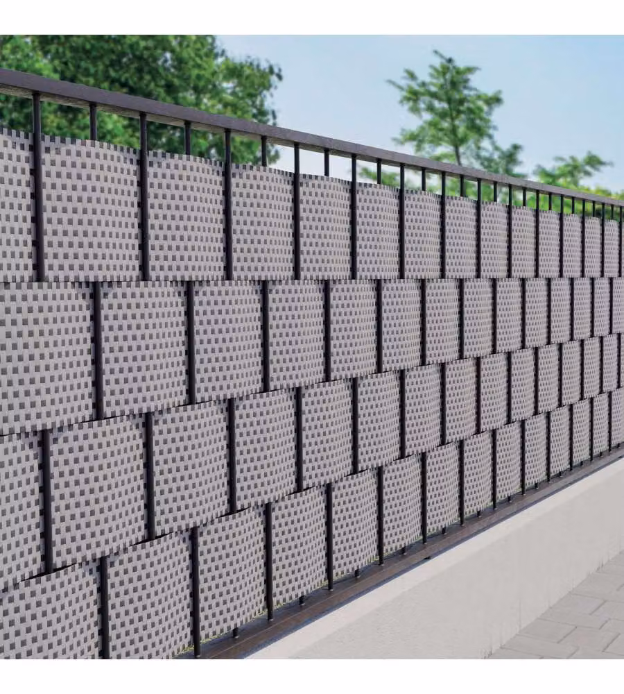 TENAX Striscia Frangivista 19x205 cm Grigio Chiaro/Antracite HDPE