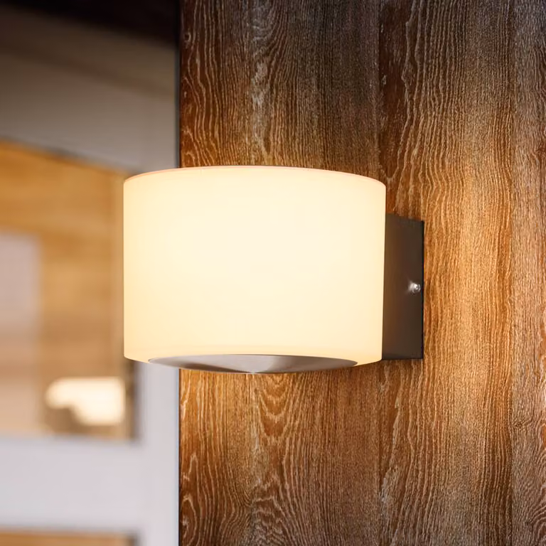 Philips Applique da esterni a LED Otis UE, Bianco / Opale, Acciaio Inox, Moderno, Applique LED da esterni