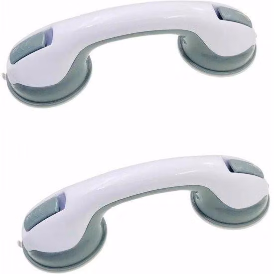 Maniglia di sicurezza - Maniglia per doccia con ugello per cabina doccia - Adatta per doccia e WC - Maniglia per anziani e bambini - Impermeabile - 30 cm - 2 pezzi