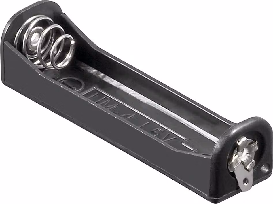 portabatterie goobay 1 x MicroAA con connessione a saldare