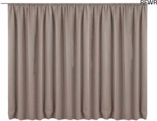 Tenda da interni bianca, metallica, impermeabile, resistente ai lavaggi, di dimensioni 245 x 300 cm, con bordi sigillati e opaca.