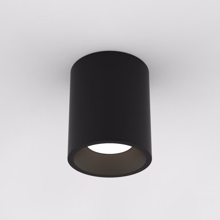 Apparecchio LED da soffitto nero ASTRO Kos Round 140, IP65, 3000K, dimmerabile