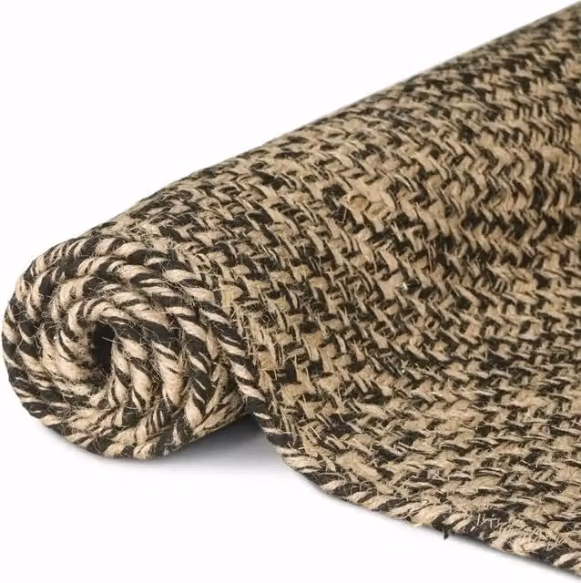 Tappeti per area | Tappeti a zone Naturale e Nero 200 x 290 cm Juta