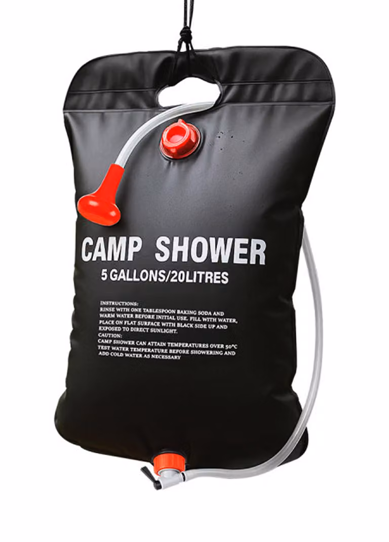 DOCCIA DA CAMPEGGIO SOLARE 20 L con soffione - Doccia solare - Doccia da giardino a energia solare - Doccia da viaggio - Doccia da campeggio - Da viaggio, da giardino, per esterni 69