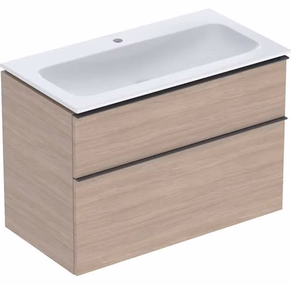 Geberit iCon Set lavabo pour meubles avec meuble sous-lavabo, 2 tiroirs, 90x63x48 cm, 502337, 502.333.JH.1, 502.333.JH.1