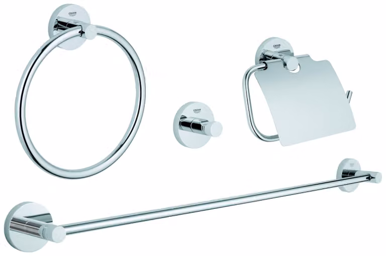 Grohe Essentials set de bain 4 en 1 chrome, 40776001, 40776001