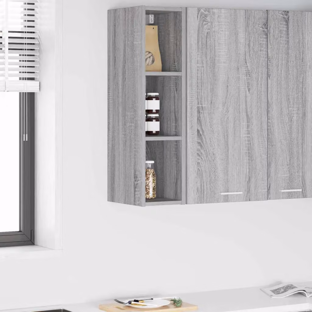 Armadio pensile da cucina vidaXL Grigio, L/P/H: 20 x 29,5 x 80 cm