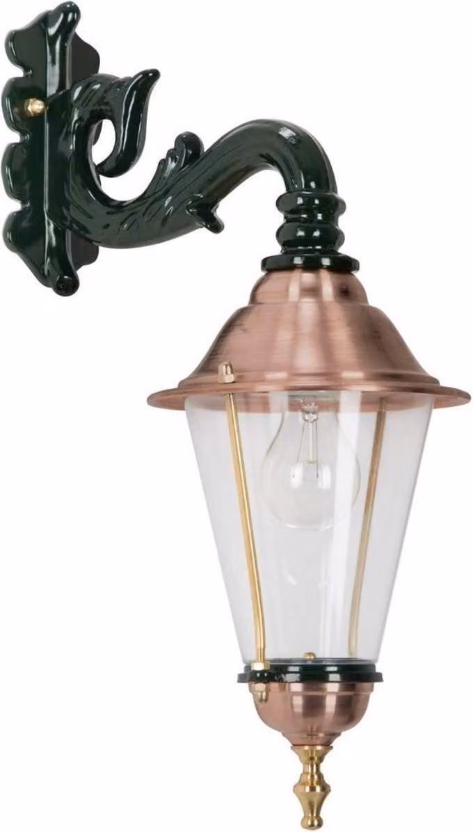 Casa Padrino Applique da esterno in stile liberty 19 x 30 x H. 47 cm - Vari colori - Resistente alle intemperie Illuminazione da esterno Luce da giardino