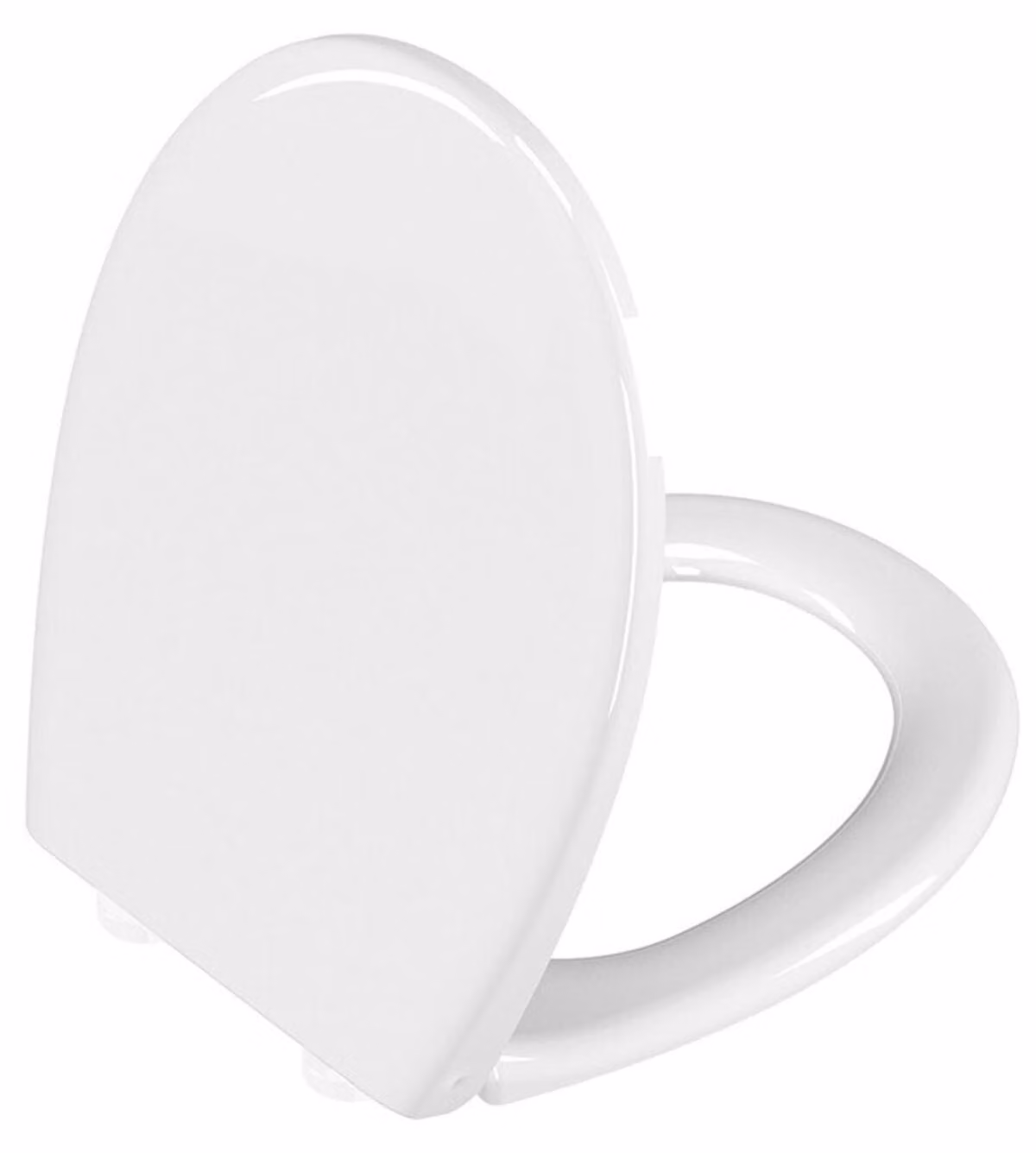 Copriwater con sistema di chiusura ammortizzata - Bianco - Montaggio inferiore