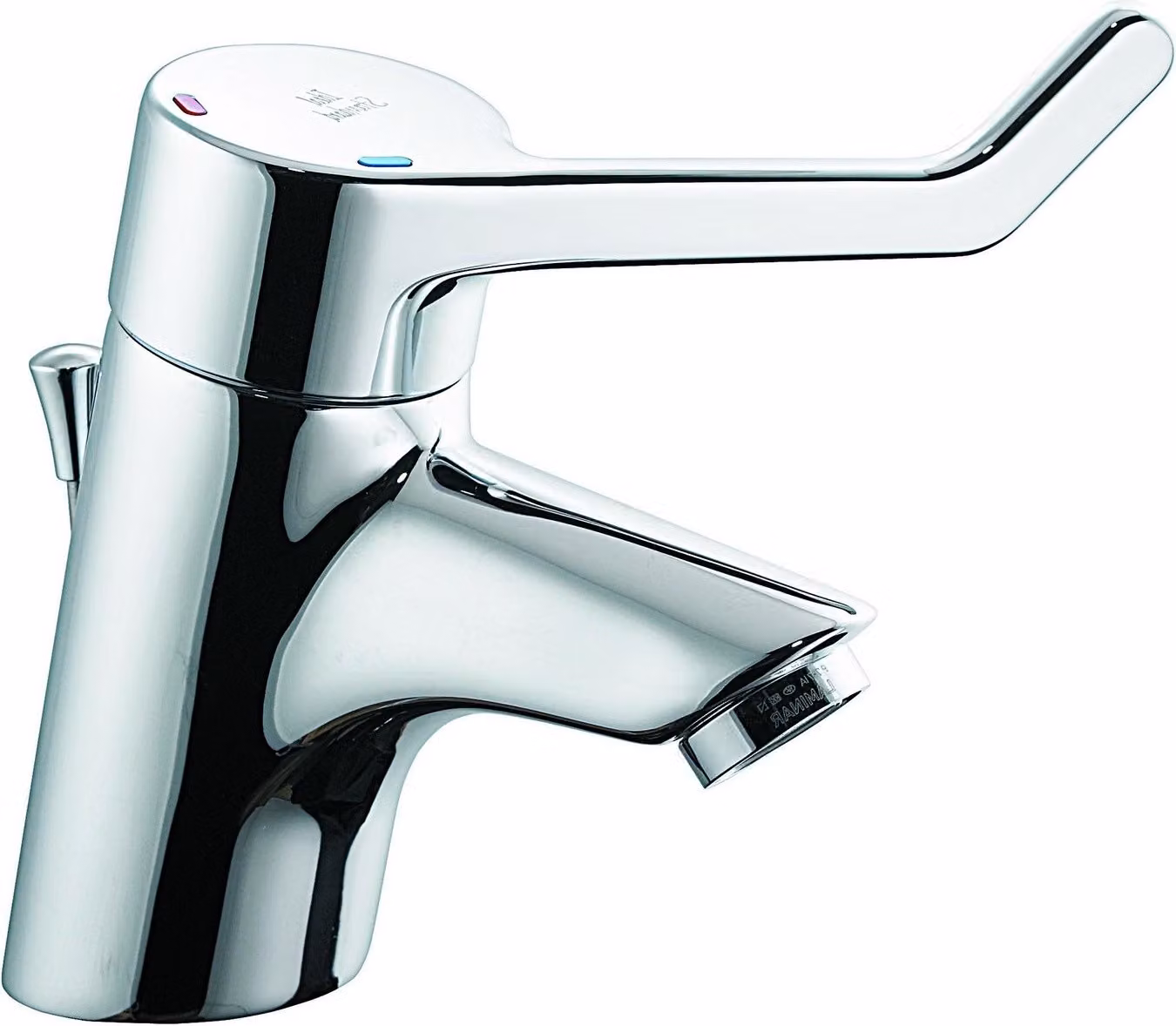 Ideal Standard miscelatore lavabo CeraPlus B8212 cromo seq. maniglia a leva 12cm c.scarico