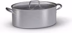 Casseruola professionale Ballarini Serie 7000 in alluminio silver naturale L: 32 cm, P: 23 cm, H: 23 cm