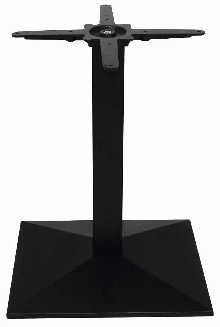 Base in ghisa, regolabile in altezza, per piani di tavolo fino a 1100x700 mm, colore nero
