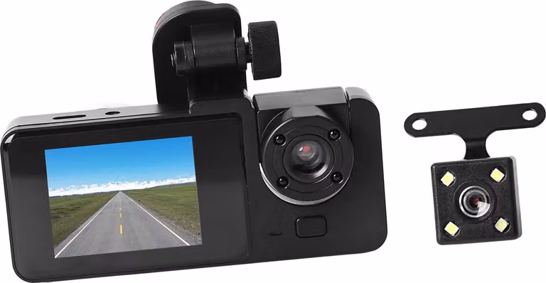 3 canali dashcam anteriore interno posteriore 1080P visione notturna parcheggio sorveglianza registratore di guida per le automobili