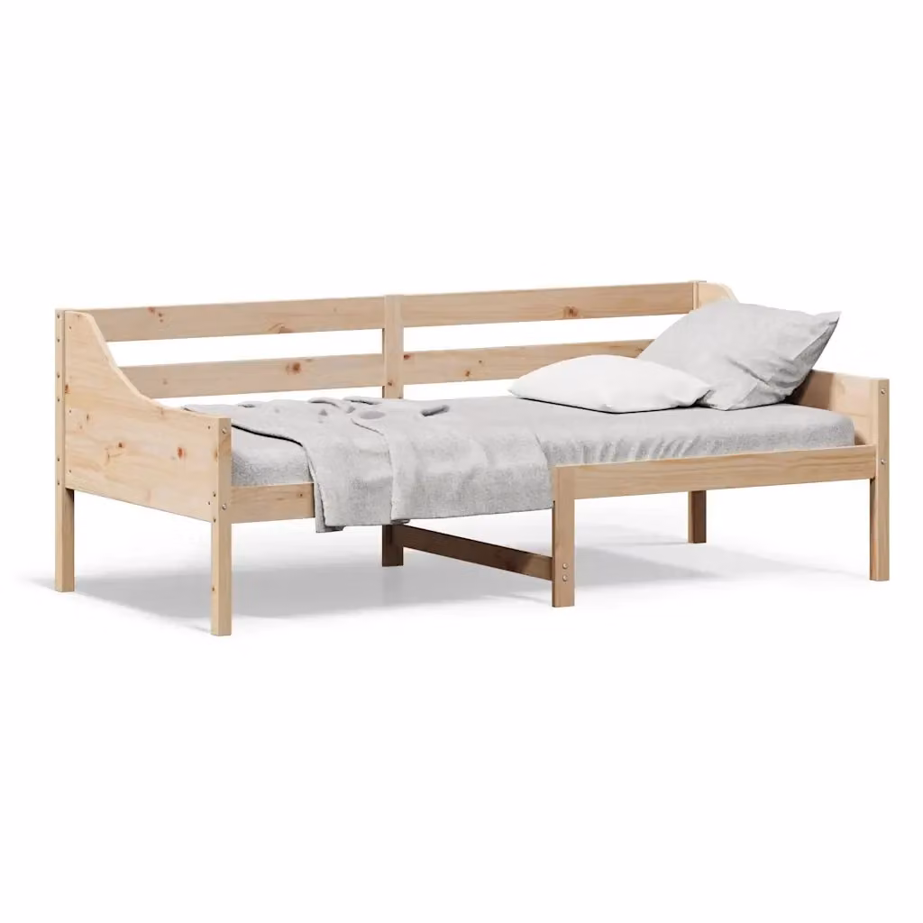 Dormeuse vidaXL in legno massello di pino naturale stile rustico L/P/H: 200 x 80 x 76 cm – 2