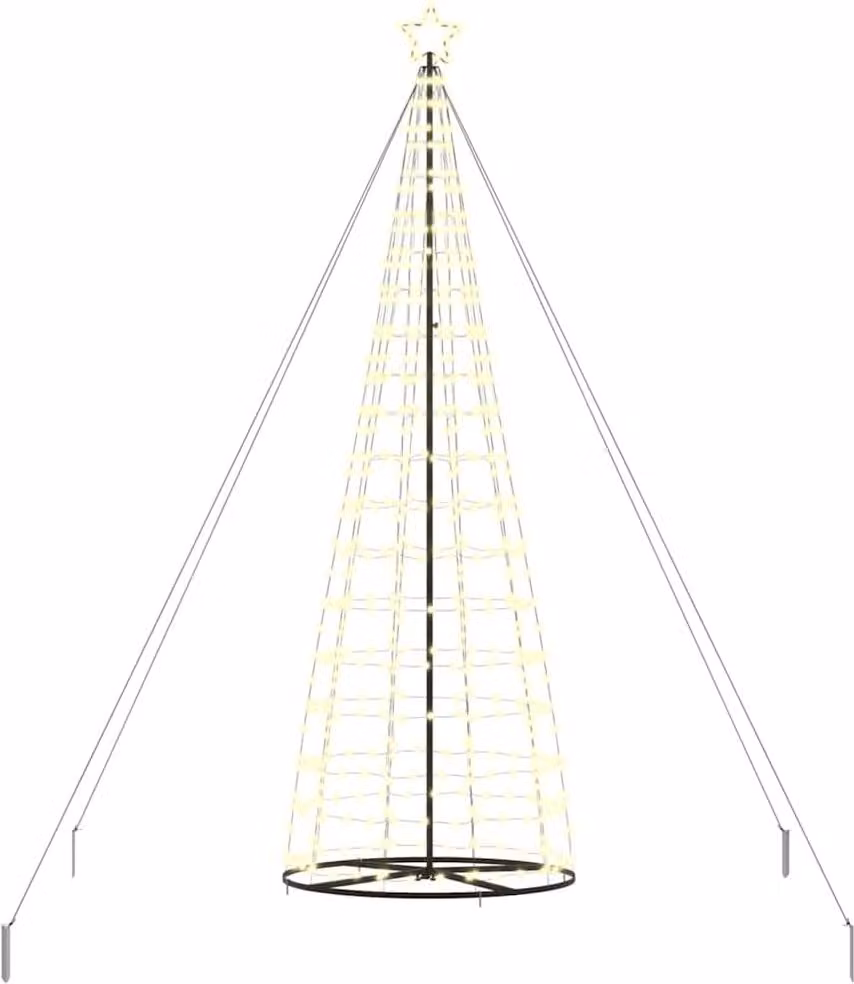 Albero di Natale a LED con 800 LED bianco caldo 400 cm in ferro