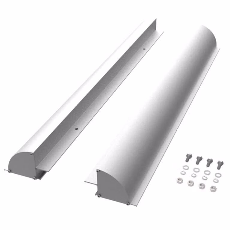 enjoy solar® Supporto in alluminio per modulo solare, argento, preforato, per camper, 670 mm, IVA 0%