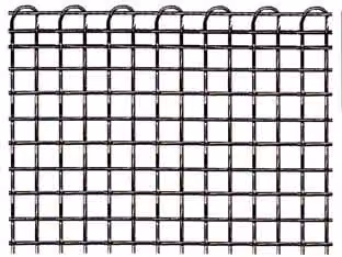 Rete Tessuta Pesante in Acciaio Zincato Argento a Maglia Quadra con Doppia Cimosa, Maglia 4 mm, Larghezza: 60 cm