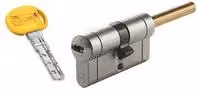 Cilindro con pomolo Mottura Champions Pro 72mm 41-31 in acciaio inox color argento con protezione trapano