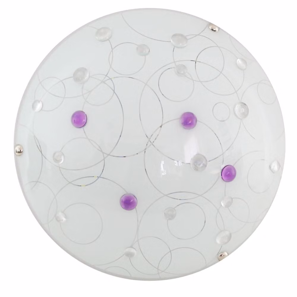 Lampada LED da parete/soffitto ASTRO - 10 W, 4000 K (bianco diurno), 30 cm, rotonda, bianca/viola