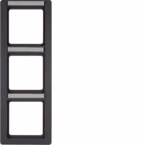 Berker 10136016 Cornice con campo di scrittura antracite con Berker Q.1