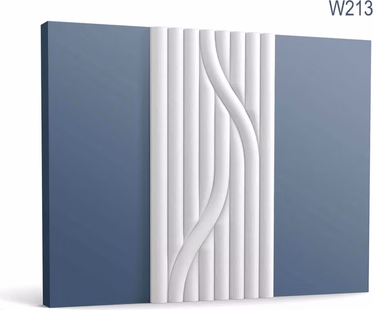 Orac Decor W213 Pannello murale 3D Rivestimento murale pannello acustico striscia di stucco 2 m