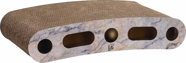 Giocattolo da graffiare Suvi in cartone beige, disegnato da Lotte