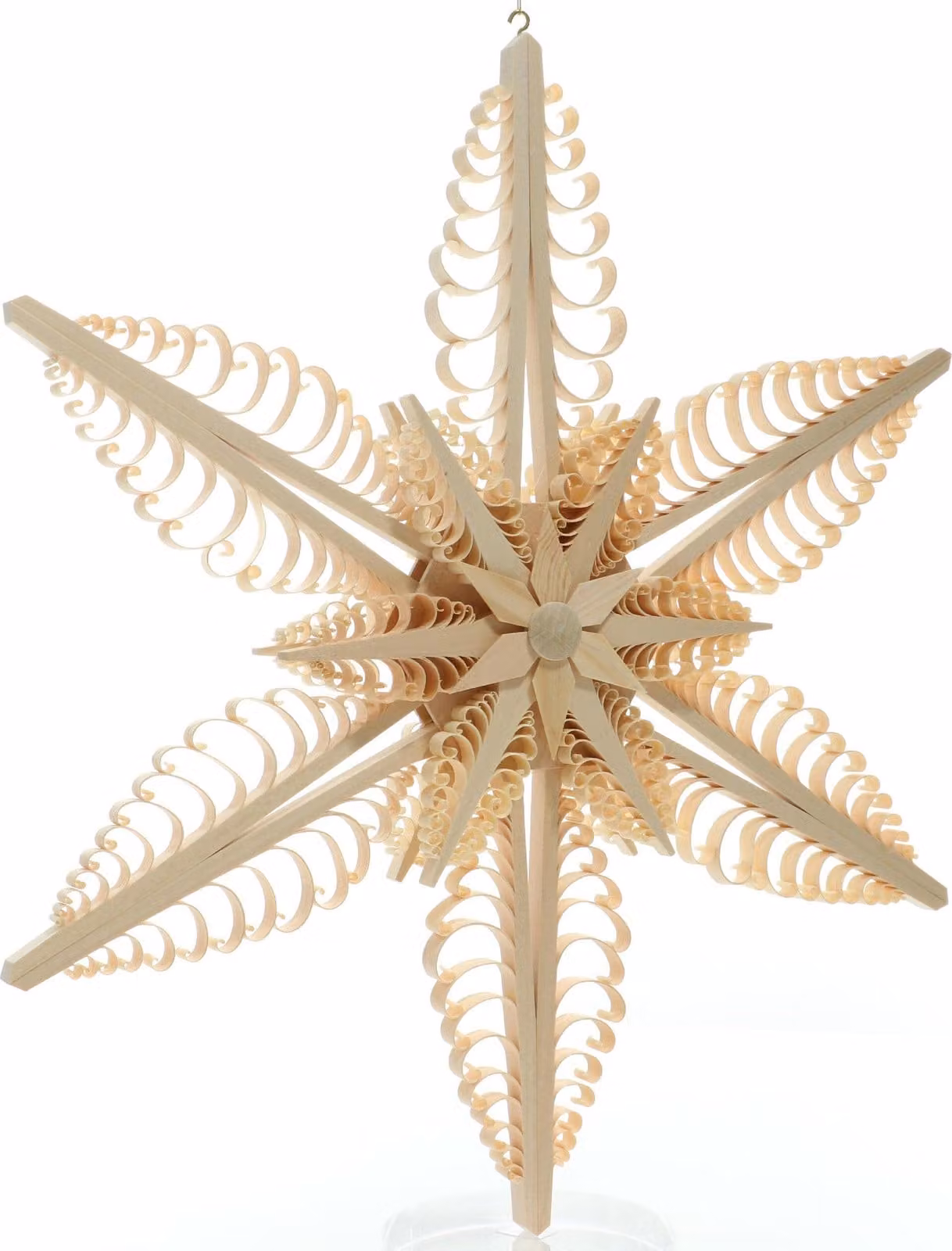 Decorazione per finestre a forma di stella spagnola, con 2 stelle al centro (su entrambi i lati). Dimensioni: 40x40x4 cm. Nuova