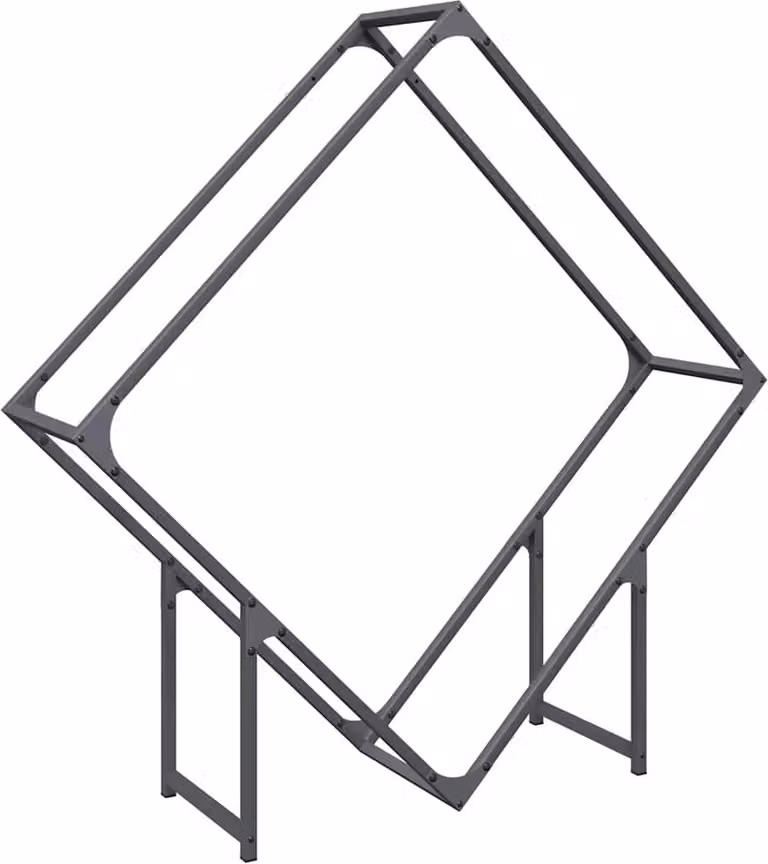 Rastrelliera per Legna da Ardere Antracite 100x25x100 cm