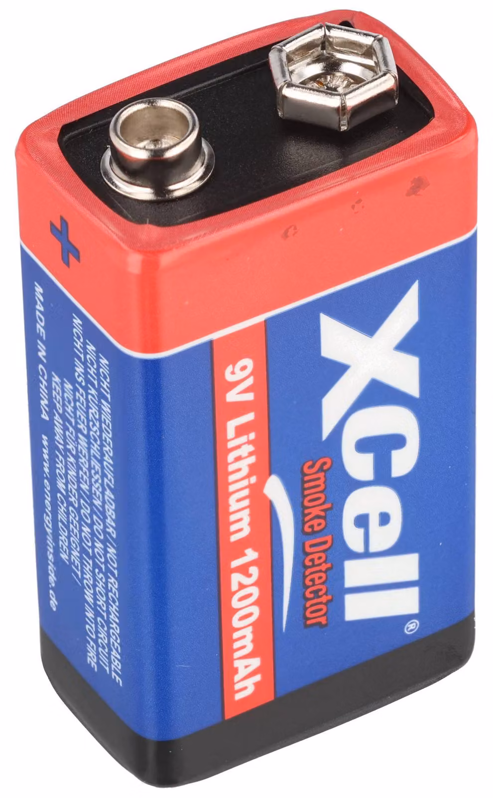 Batterie al litio per rilevatori di fumo, 9V, 1200mAh, tipo CR9V/P, batteria a blocchetto da 9V, venduta singolarmente