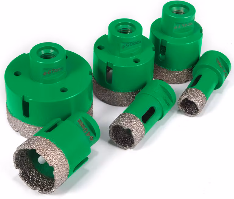 VEVOR Set di 6 punte diamantate premium per trapano M14 20/25/40/45/50/68 mm