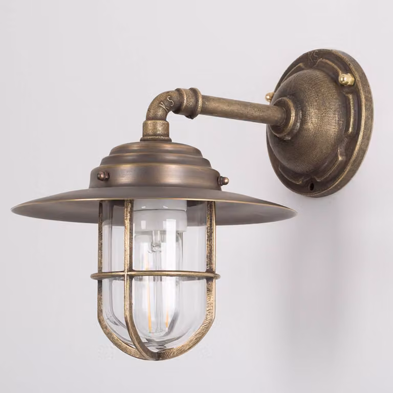 K.S. Verlichting Applique da esterni Tours, dimmerabile, Bronzo / Ottone antico, Metallo, Campagna / Rustiche, Applique da esterni